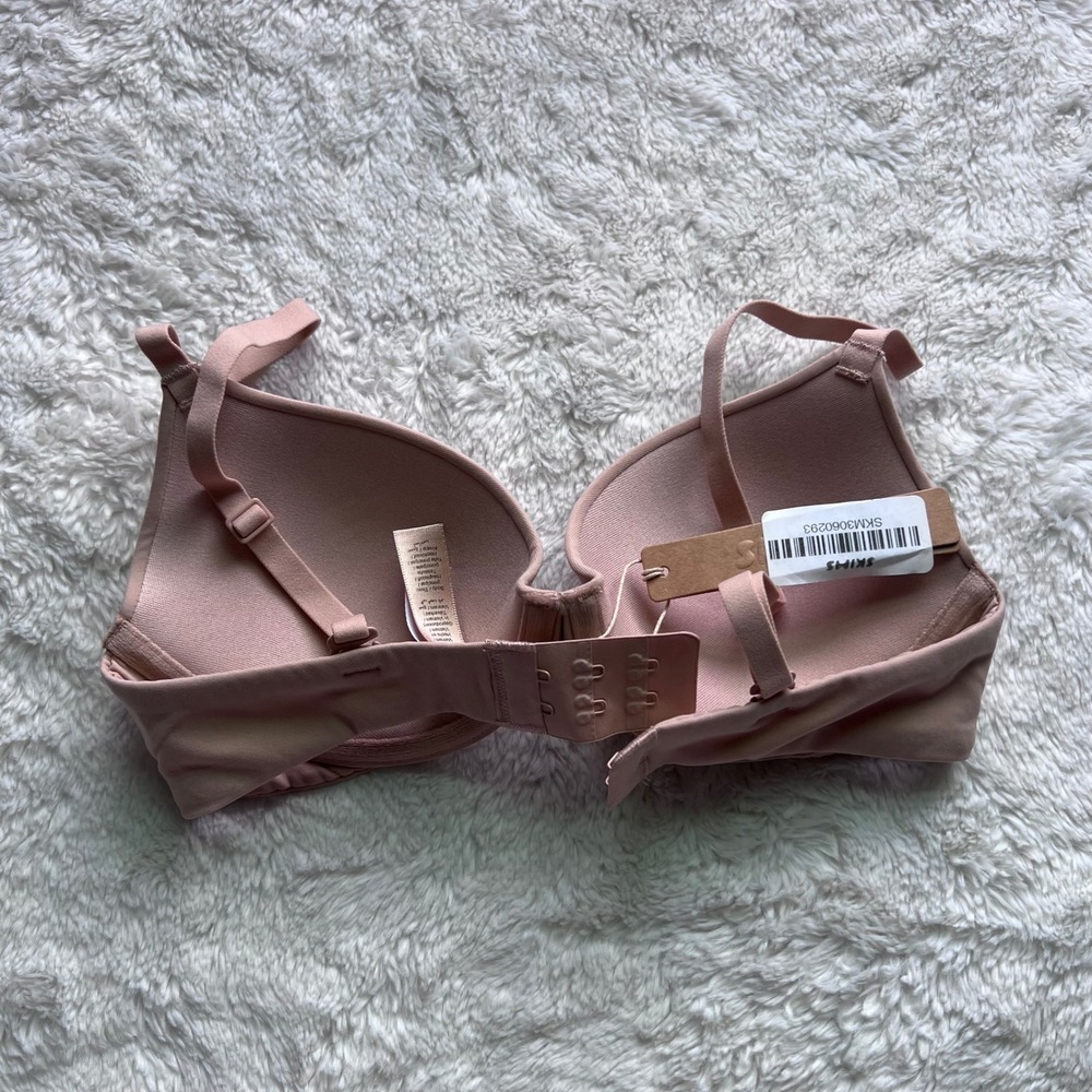 SKIMS Women's Fits Everybody T-Shirt Bra Mica Neutral Size 32A BA-DEM-9221 NEW - Picture 6 of 12